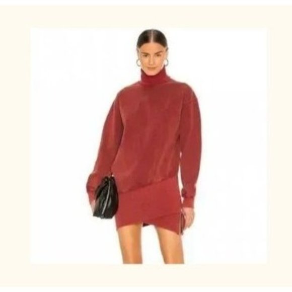 Young Fabulous and Broke Dresses & Skirts - Young Fabulous & Broke Zippered Asymmetrical Hem Turtle Neck Sweater Dress Sz M
